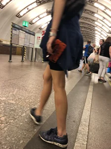 Skinny Legs in Subway Creepshot