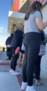Teen waiting outside of McDonalds
