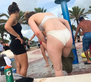 Beach shower hotties