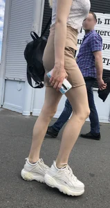 Hot Legs in a Skirt Street Creepshots