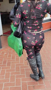 G String teasing, gorgeous slut. See through leggings(gifs included)