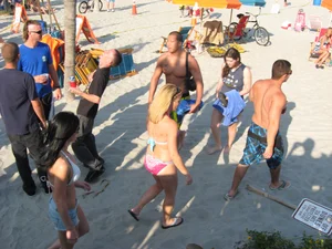Mix of candid girls at the beach and in bikinis