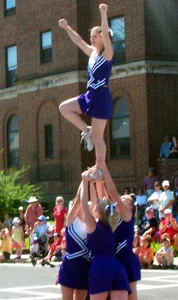 Candid cheerleaders
