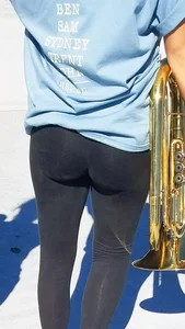 Girl with Sexy Ass and Legs in Tights Street Candid