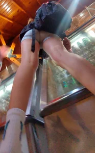 Fit ass capped with a majestic gap