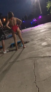 Party girls in bikinis, thongs and swimsuits