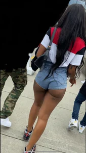 Cheeks hanging out shorts bubble butt
