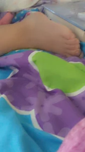 Sister feet creep shots