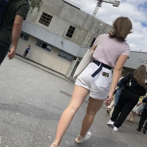Hot legs and booty in shorts closeups