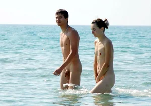 Nude beach and topless girls
