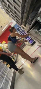 College babe kept bending for me in her spandex!