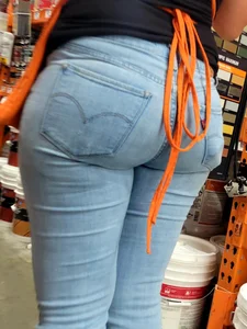 Around town ass in jeans