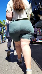 Insane BBW monster booty in shorts (OC)