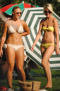 Bunch of sexy girls in bikinis with nice bodies