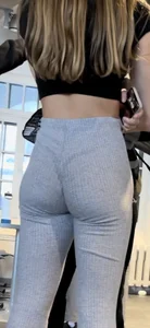 Pt.2 SUPER TIGHT college blonde in tight sweatpants