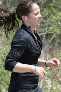 Candid track girls and runners