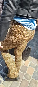 Leopard pants ass