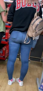 Blond teen girl in tight jeans. Shot her tight booty a few years ago when I was in the UK. Enjoy