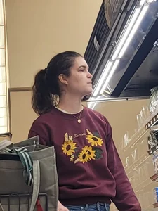 Nice ass in jeans at grocery store