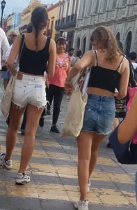 Nice legs in white shorts
