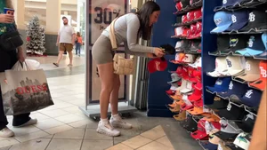 VTL Spandex Shorts Jiggle!
