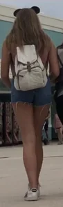 Spandex and short shorts on vacay