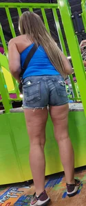 Cute Blonde Milf in shorts