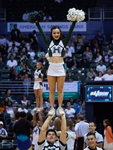 Candid cheerleaders