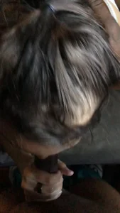 Hot girlfriend giving a blowjob sneaky vid