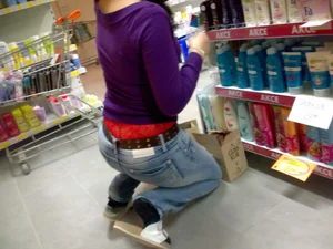 Huge collection of whale tails, ass cracks and panty peeks in public