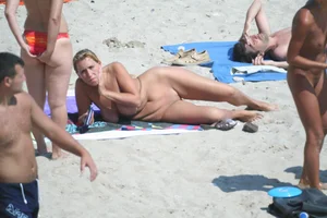 Continesti nude beach girls in Romania