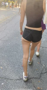 Cheeks hanging out tight shorts