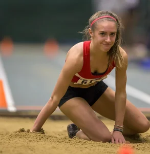Canadian girls at an Alberta track and field tournament