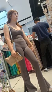 Hard VPL in brown one piece