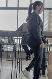 Latina in flare lulus - nice face and legs