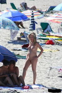 Bunch of sexy ladies on a nude beach