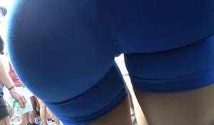 Blue Biker Phat Cheeks  Not OC