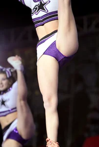 Candid cheerleaders
