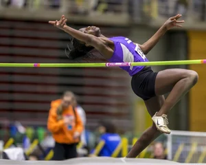 Canadian girls at an Alberta track and field tournament