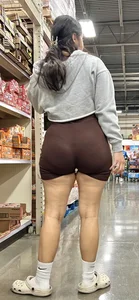 [OC] Latina MILF big booty tight short one-piece VPL