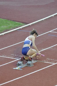 Candid track and field girls
