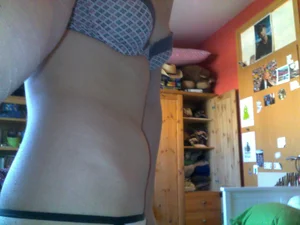 Nice home selfies in underwear in the mirror reflection