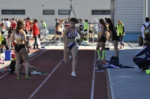 Candid track and field girls
