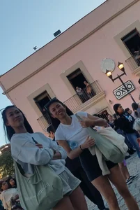 Two asians in shorts, good legs
