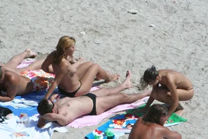 Continesti nude beach girls in Romania