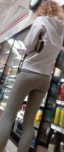 Curly Blonde tight little ass