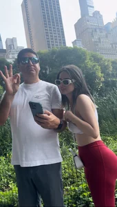 Fat A$$ Latina in red leggings with bf