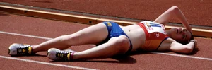 Candid track girls and runners