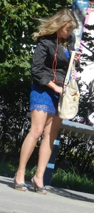 Street Candid Milf with Hot Legs on High Heels