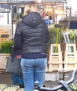 Booty in blue jeans